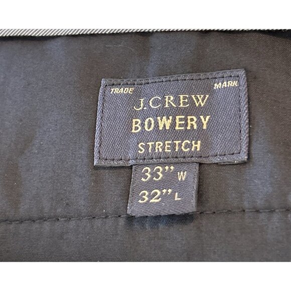 J. Crew Mens Bowery Stretch Slim Dress Pant Wool Blend Navy Size 33W 32L - Picture 6 of 8